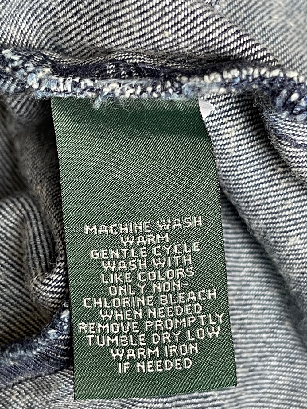 Lauren Jeans Co. Denim Ralph Lauren Button Front Denim Jacket Size 4 - Picture 7 of 8